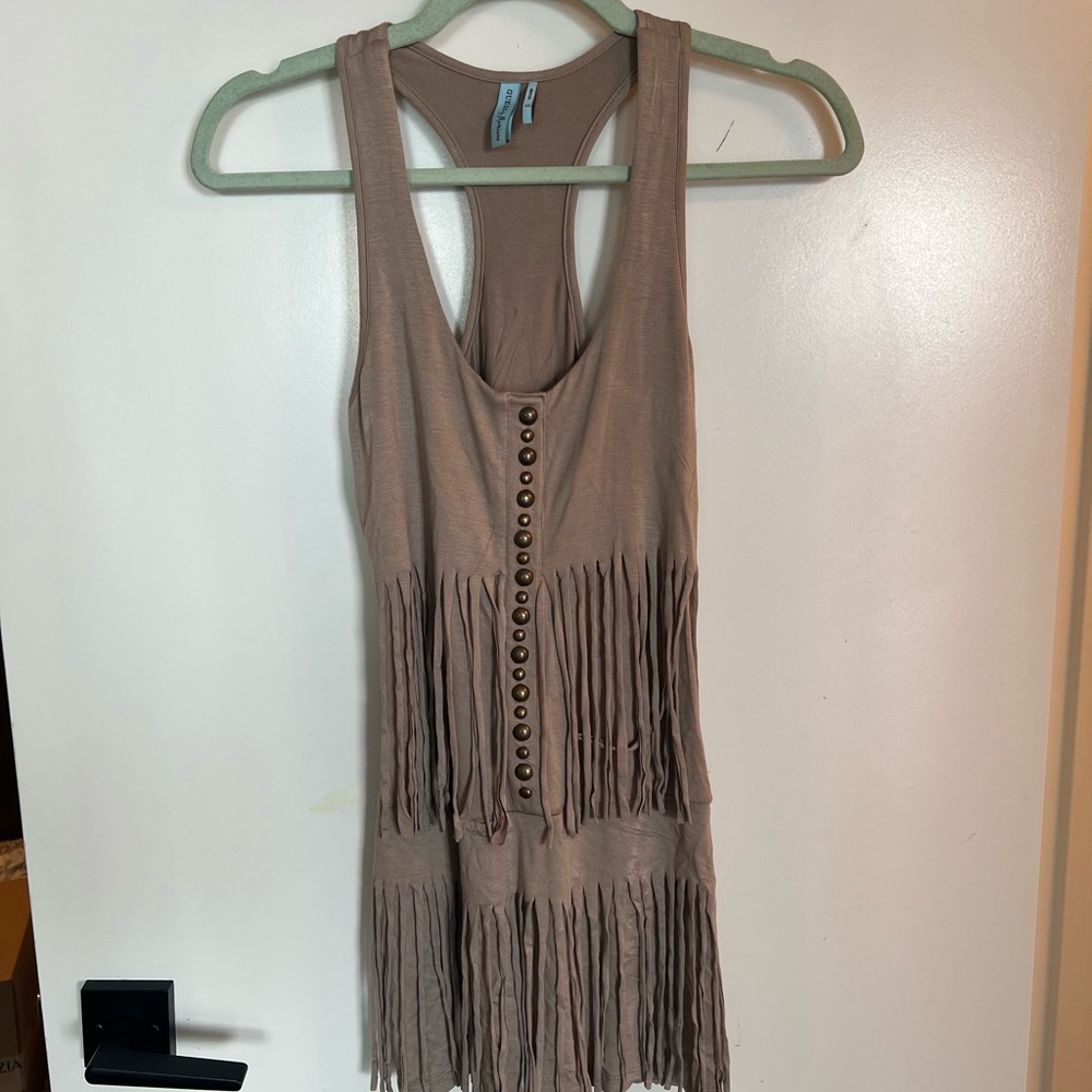 Guess by Marciano - tank fringe dress